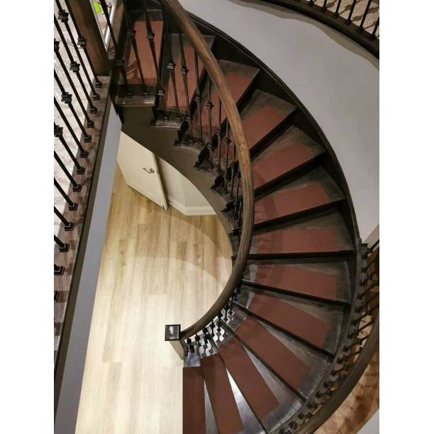 Tapis d'escalier, 76 cm x 20 cm (15 pièces) marches d'escalier  antidérapantes pour