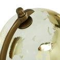 thumbnail image 5 of DecMode 8" Gold Globe with Brown Base, 5 of 9