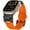Black Adapter - Orange, variant on ANTHOUSE Designed for Apple Watch Band Apple Watch Ultra 2/Ultra Band 49mm for Men, Silicone Rubber Bands for Apple Watch Series 10 46mm, 9/8/7 45mm, SE2/SE 6/5/4 44mm, 3/2/1 42mm with Metal Connector