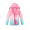 Pink gradient, variant on Girls Rain Jackets Lightweight Waterproof Hooded Raincoats Windbreakers for Kids
