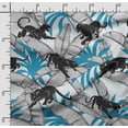 thumbnail image 2 of Soimoi Animals Printed, Cotton Fleece, Fabric by The Yard Sewing DIY Stretch Fabric 56 Inches Wide, WarmFabric for Hats, Coats, Gloves, Blankets, Blue, 2 of 5