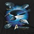 thumbnail image 2 of Star Trek Men's Starfleet Vessels T-shirt Large Black, 2 of 7