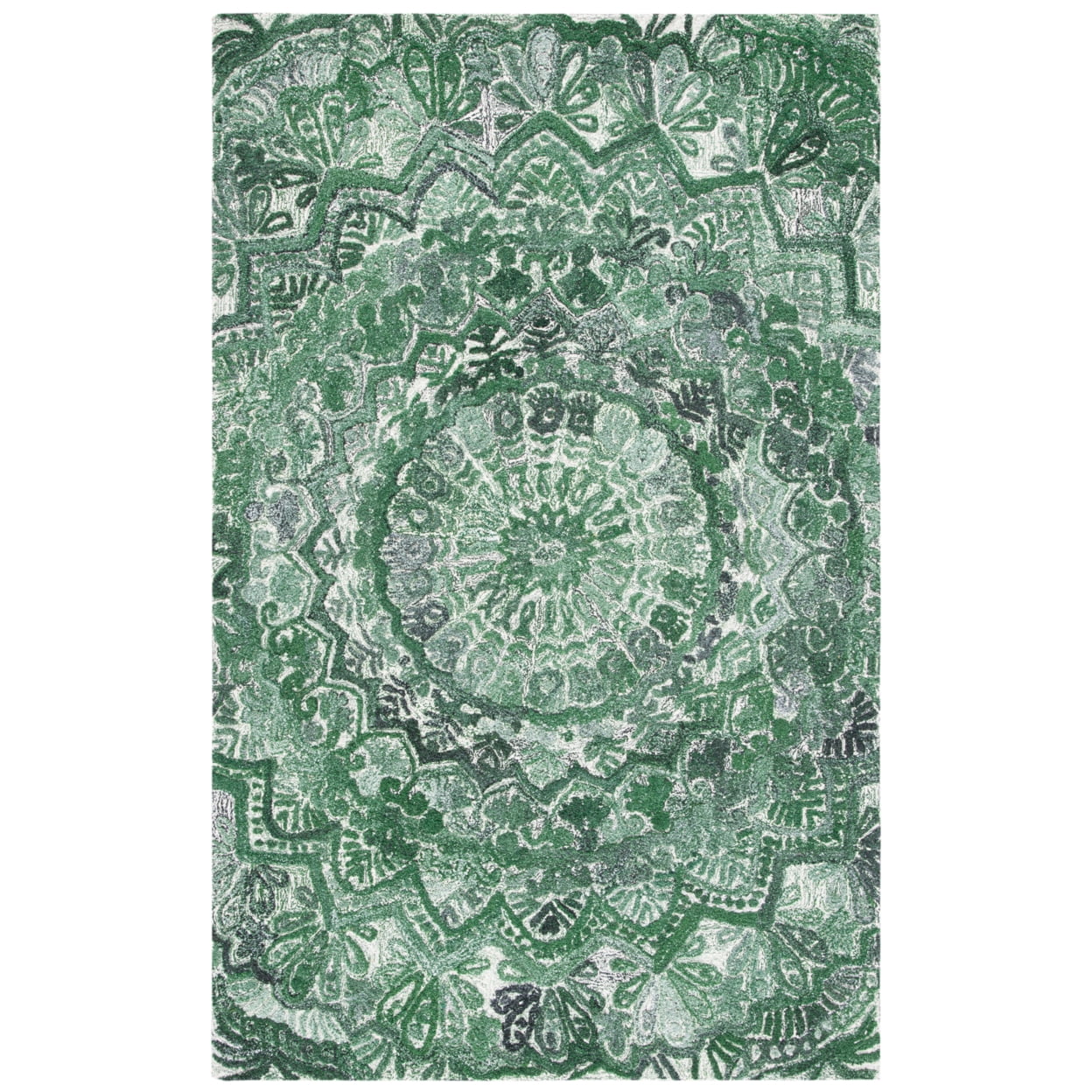 SAFAVIEH Marquee Georgiana Floral Area Rug, Green/Ivory, 9' x 12'