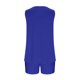 thumbnail image 5 of ICHUANYI Clearance 2PC Women's Round Neck Shorts Sleeve Two-piece Comfortable Home Pajamas Set Sports Set(Blue, XXL) ICHUANYI WER2023081201498, 5 of 6