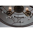 thumbnail image 5 of Kira Home Bristol 17" 4-Light Pendant Chandelier, Metal Mesh Drum Shade + Intricate Crystal Vine Design, Bronze, 5 of 7