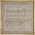 thumbnail image 3 of PixonSign Framed Canvas Wall Art Gunge Dark Pastel Geometric Pattern Print Abstract Fine Art Decorative Artwork Boho Relax/Zen Nordic for Living Room, Bedroom, Office - 16"x16" Natural, 3 of 5
