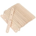 thumbnail image 1 of Palitos de paleta de madera con agujeros, palitos artesanales de madera Natural, palitos de helado para manualidades, pintura y encerado, 100 Uds., 1 of 5