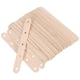 thumbnail image 1 of ColoMX Palitos de madera para manualidades, palitos de paleta de madera con agujeros, palitos para colocar en pasteles para manualidades y proyectos de bricolaje, palitos de cera pequeños, 100 Uds., 1 of 7