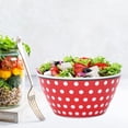 thumbnail image 1 of Beautiful Pattern Food Bowl Salad Container Kitchen Tableware for Home Restaurant 148x72mm(Red dot), 1 of 7