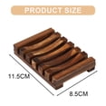 thumbnail image 2 of 5 piezas de bandeja de jabón, jabonera de madera de bambú natural para lavar platos, jabonera hecha a mano, jabonera para lavabo de baño, 2 of 6