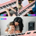 thumbnail image 5 of Kadyn Piano,Keyboard Piano,88 Key Foldable Electric Keyboard Piano with Wireless MIDI and Dual Speakers-Pink, 5 of 9
