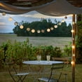 thumbnail image 5 of Cadena de luces con bolas de algodón y batería, 2 m y 10 luces LED iluminadas para dormitorio, fiesta, Navidad, cumpleaños, Halloween, boda, habitación de bebé, decoración romántica, 5 of 5