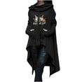 thumbnail image 1 of Sudadera Para Mujer Con Cuello Redondo, Sudaderas Con Capucha de Gran Tamaño, Sudadera Informal de Manga Larga, Suelta, Estampada, Medio Largo, Blusa, Sudaderas Odeerbi  ODB137584, 1 of 5