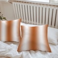 thumbnail image 6 of Burnt Orange Ombre Throw Pillow Covers 20x20 Inch Set of 2, Abstract Art Modern Orange Gradient Waterproof Outdoor Pillow Covers, Decorative Cushion Pillowcases for Couch, Sofa, Bed, Garden, Patio, 6 of 9