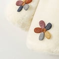 thumbnail image 6 of LLYwey Jackets for Girls Toddler Girls Solid Color Plush Cute Flowers Rabbit Ears Winter Hoodie Thick Coat Cloak New Toddler Long Sleeve Hoodies Casual Jackets Outwear White 9-12 Months, 6 of 6