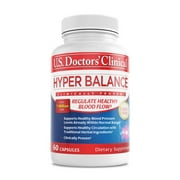 U.S. Doctors’ Clinical HyperBalance Herbal Support for Liver with Eucommia Bark, Senna, Wild Chrysanthemum to Promote Regulation [1-Month Supply – 60 Count]