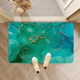 thumbnail image 4 of Diatomaceous Earth Bath Mat,Green Gold Thread Marble Soft Wrinkle Free Bathroom Floor Rugs Non-Slip Volume Super Absorbent Fast Drying for Bathroom Kitchen Door mat（40cmx60cm）, 4 of 6