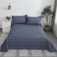 thumbnail image 2 of Juego de cama de tres piezas, sábana + funda de almohada, sábana de tres piezas, sarga, lijado, multiespecificación., 2 of 5