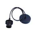 thumbnail image 1 of Portalámparas colgante E27, lámpara industrial vintage, con cable y luz colgante E27 para luces colgantes, accesorios para lámparas de bricolaje, base de lámpara colgante (negro) LingWen 8390615560351, 1 of 1