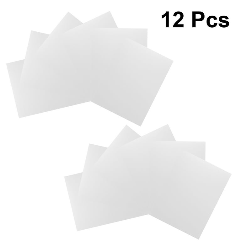 12pcs 3D Blank Stencil Template Stencil Sheets PVC Material Transparent Stencils for Silhouette Machines