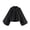 Black, variant on Women Casual Jacket Spring Winter Solid Color Collared Ruffled Long Sleeved Jacket Cropped Bell Sleeve Zipper Casual Outfits Spring Fall Clothes