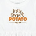thumbnail image 4 of Inktastic Thanksgiving Little Sweet Potato Girls Baby Dress, 4 of 5