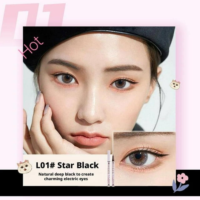 Eyeliner de Précision, Résistant à L\'eau, Résistant à la Transpiration, Anti-Bavure, Longue Durée, Séchage Rapide