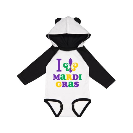 

Inktastic I Love Mardi Gras Gift Baby Boy or Baby Girl Long Sleeve Bodysuit