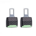 thumbnail image 4 of Rush 2-pack of seat belt extension accessories buckle for more comfortable driving (vertical stripe (card)) S1110, 4 of 4