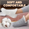 thumbnail image 6 of Winter Woolen Socks Women Thicken Warm Home Bedroom Socks Slippers Men Non-slip Foot Warmer Snow Socks Calcetines Mujer, 6 of 11