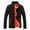 Orange, variant on Patlollav Mens Winter Jacket Plus Size Warm Slim Fit Thick Bubble Coat Casual Outerwear