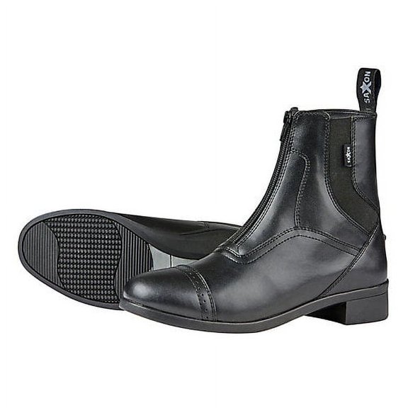 Saxon Ladies Syntovia Zip Paddock Boot 10 Black