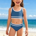 thumbnail image 2 of REDARER Color Block Two Piece Bikini Swimwear with Adjustable Straps For Girls,9-10 Years, 2 of 6