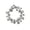 Silver, variant on KUNPENG 11" Metallic Star Wreath, 4th of July Patriotic Front Door Decorations, Gold/Silver Tinsel Star Shaped Wreath for Wall Window Party Independence Day Decor, 1 Pack