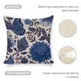 thumbnail image 4 of flower butterfly pattern Linen toss pillowcase decoration pillowcase gifting preferred 18x18 inch cushion cover 4 sets sofa pillowcase sofa bedroom living room car, 4 of 8