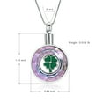 thumbnail image 2 of Lucky Four-Leaf Clover Cremation Necklace for Ashes Memorial Jewelry Stainless Steel Urn Pendant Loved Ones Funeral Ashes Holder Keepsake Gift, 2 of 7