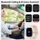 thumbnail image 2 of Reloj inteligente KIBFLE con llamada Bluetooth y voz AI para hombres y mujeres, 2 of 9