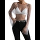 thumbnail image 3 of Tops de Larga con de Diamantes de Imitación para Mujer, Camisetas de Transparente con Cristales y Conjuntos de Red L, 3 of 10
