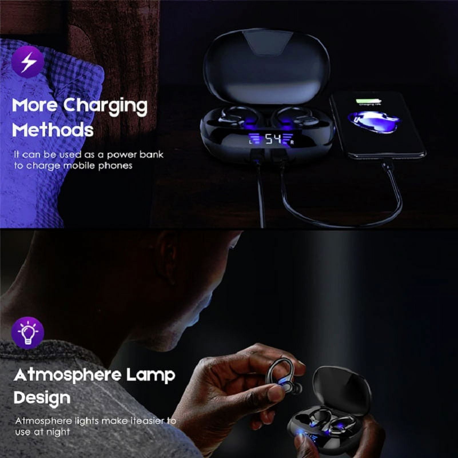 For Google Pixel Fold - Ear-hook TWS Earphones, Wireless Earbuds Headphones Ear-hook True Stereo M7V Compatible With Google Pixel Fold Phone