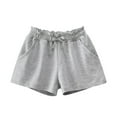 thumbnail image 2 of Girls' Shorts Girls High Waisted Shorts Girls Summer Jogger Shorts Active Casual Solid Toddler Kids Baby Boys Girls Athletic Playwear With Pockets, 2 of 3
