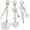 3PCS Pink, variant on Novelty keychains Aesthetic Keychain Charms Stylish Keychains Accessories for Women Bag Purse Gifts