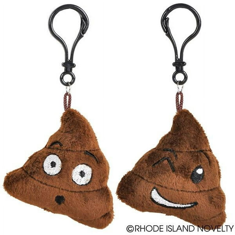 Gift Keychain : Sh*t Happens Poop Emoji Emoticon Joke Funny Irreverent