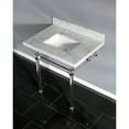 thumbnail image 6 of Kingston Brass KVPB3030MASQ7 Templeton 30" Rectangular Marble Wall Mounted Bathroom, 6 of 7