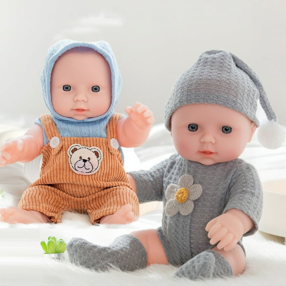 Nsxcdh Voice Blinking Talking Doll Simulation Vinyl Abs 11.81x5.9in Soft Rubber Lifelike Drop Resistant Early Education,Kindergarten,Toys Christmas Gifts for Grandkids