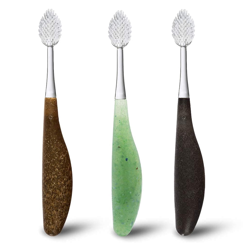 RADIUS Toothbrush Source Floss Brush BPA Free & ADA Accepted Improve Gum Health & Reduce Gum Issues - Super Soft - Pack of 3