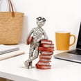 thumbnail image 5 of Modern Abstract Reading Statue, Minimalist Book Sculpture Figurine, Resin Reading Figure Ornament, Art Tabletop Decoration for Home Office Desk Bookshelf Study Room, Unique Book Lover Gift(White), 5 of 7