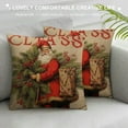 thumbnail image 3 of Nawypu Christmas Pillows Canvas Throw Pillow Covers Angel Pillows Vintage Holiday Decor Farmhouse DecorMany Sizes for Sofa Couch Christmas Thanksgiving Day, 3 of 5