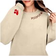thumbnail image 6 of New Sweatshirts for Women Loose Fit Plus Size Pullover Printed Loose Casual Long Sleeved Top Regular Sleeve Hooded Sweatshirt, 6 of 7