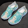 thumbnail image 3 of Rimocy - Zapatos de enfermera para mujer, zapatillas transpirables con estampado para mujer, zapatillas ligeras antideslizantes sin cordones, zapatillas deportivas informales de suela suave para mujer, 3 of 5