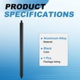 thumbnail image 3 of Uxcell 8" Metal Extension Rod, 1/4"-20 Male to Male Thread 0.47" Aluminum Alloy Lightweight Stabilizer Accessory Mount Tripod Extender Tube for Tripod DSLR Action Cameras, Black, 3 of 6